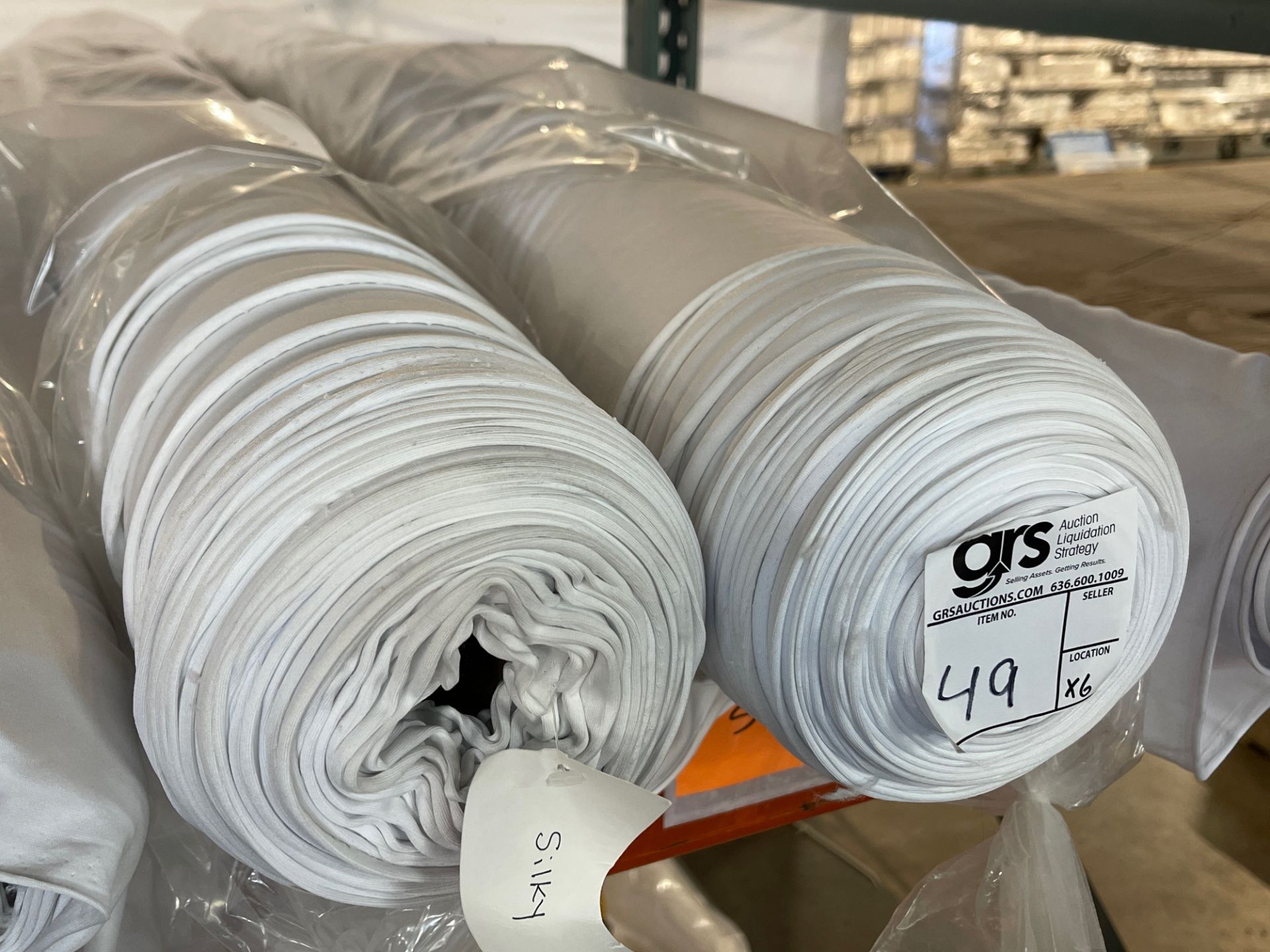 (6) Rolls of Soft Silky Fabric - Image 2 of 3