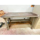 Steel Work Table w/ Masonite Top