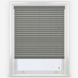 X 5 - 35mm Faux Wood Venetian Blinds - Size: 1200mm x 1500mm - Colour: Orion Cutdown (Grey)