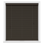 X 10 - 35mm Faux Wood Venetian Blinds - Size: 800mm x 1300mm - Colour: Callo Cutdown (Dark Brown)