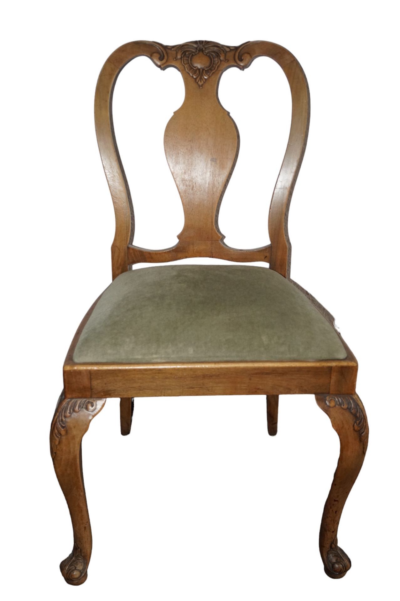 5 Stühle aus der Zeit des Barock; davon ein Stuhl mit Armlehnen, vier ohne Armlehnen; alle Stühle i - Bild 4 aus 4