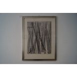 Farblithographie "G22" von Hans Hartung (1904-1989); Exemplar 75/100; über Alles leicht gebräunt an