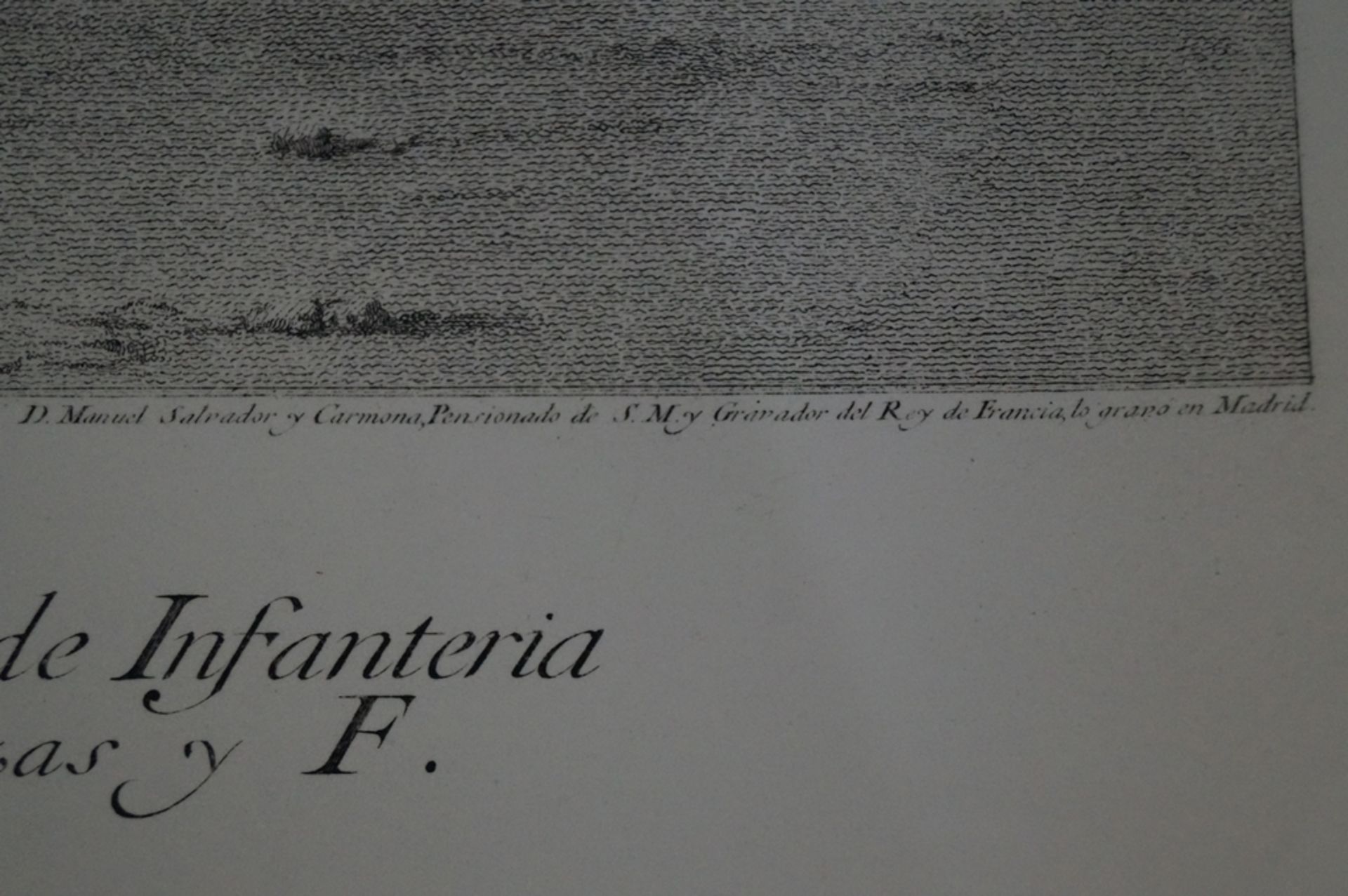 Faksimile-Stich nach D.Manuel Salvador Carmona; bezeichnet "Palacio Real de Aranjuez"; sehr guter,  - Image 3 of 3