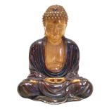 Gut ausgeformte, kleine "Buddha Amida" -Figur; wohl Japan 20. Jhd.; Darstellung des Buddha in Media