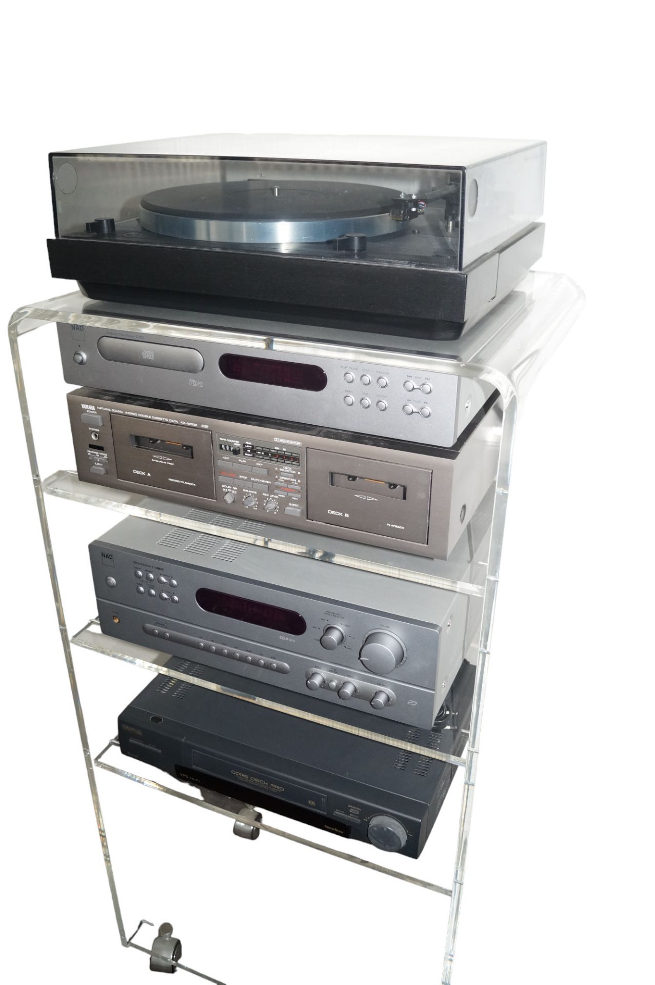 Komplette Stereoanlage bestehend aus Receiver und CD-Player von NAD, Doppel-Kassettendeck von Yamah - Image 2 of 6