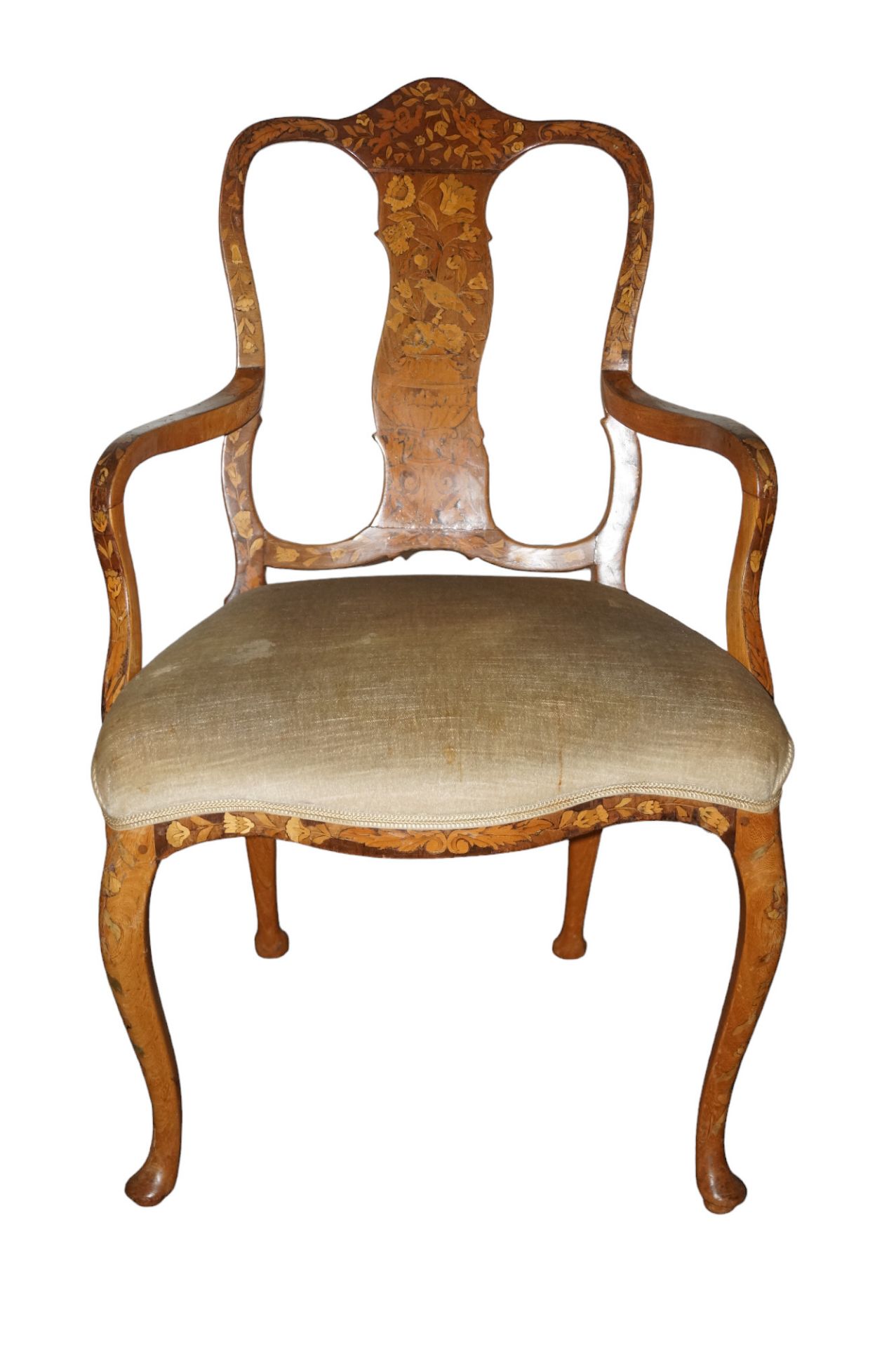 5 Stühle aus der Zeit des Barock; davon ein Stuhl mit Armlehnen, vier ohne Armlehnen; alle Stühle i - Bild 2 aus 4