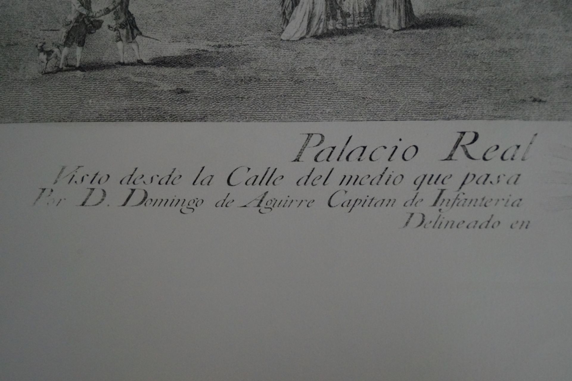 Faksimile-Stich nach D.Manuel Salvador Carmona; bezeichnet "Palacio Real de Aranjuez"; sehr guter,  - Image 2 of 3