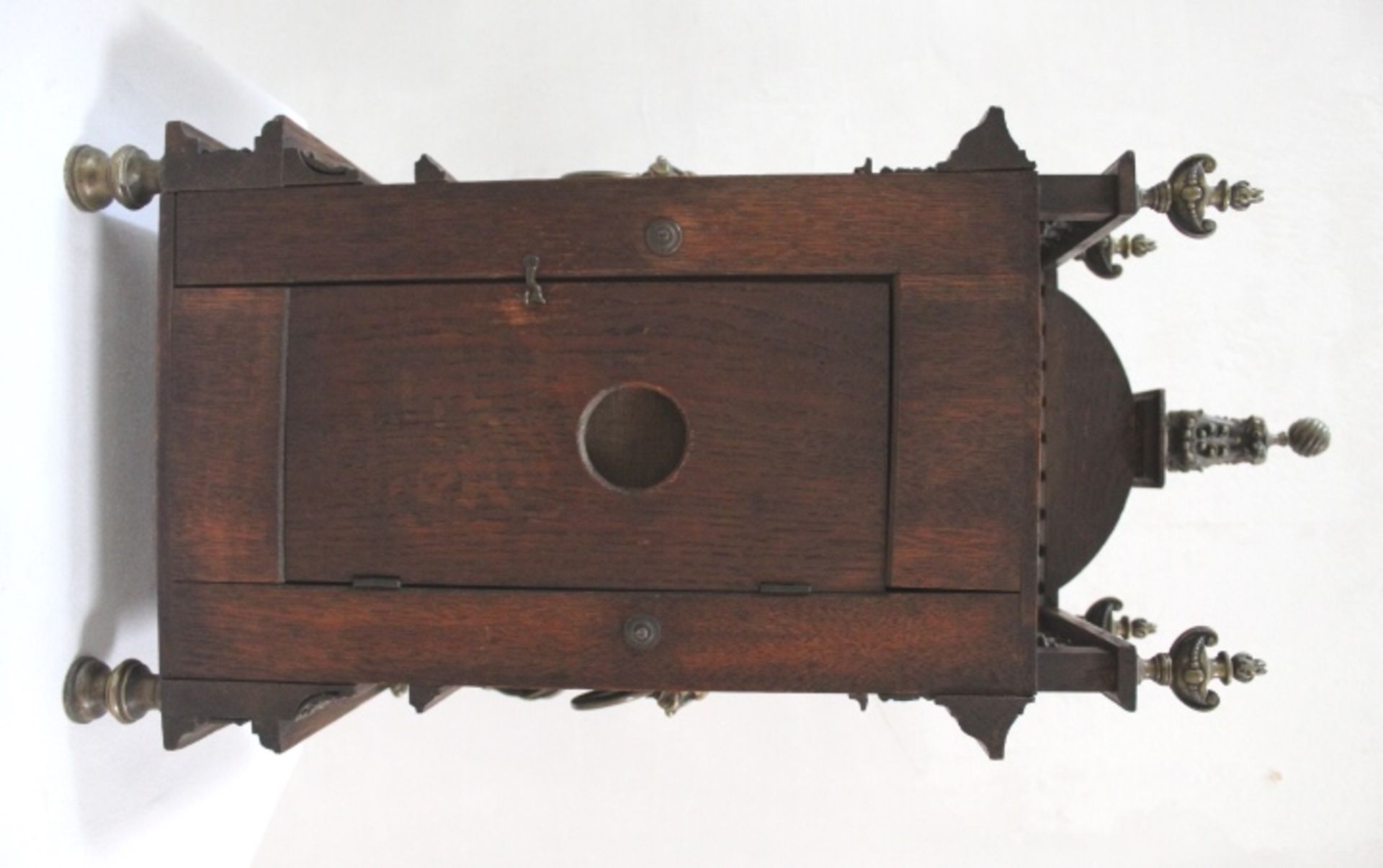Alte Tischuhr aus der zweiten Hälfte des 19. Jhd.; guter, wohl Originalzustand; Werk ungeprüft; Maß - Bild 7 aus 8