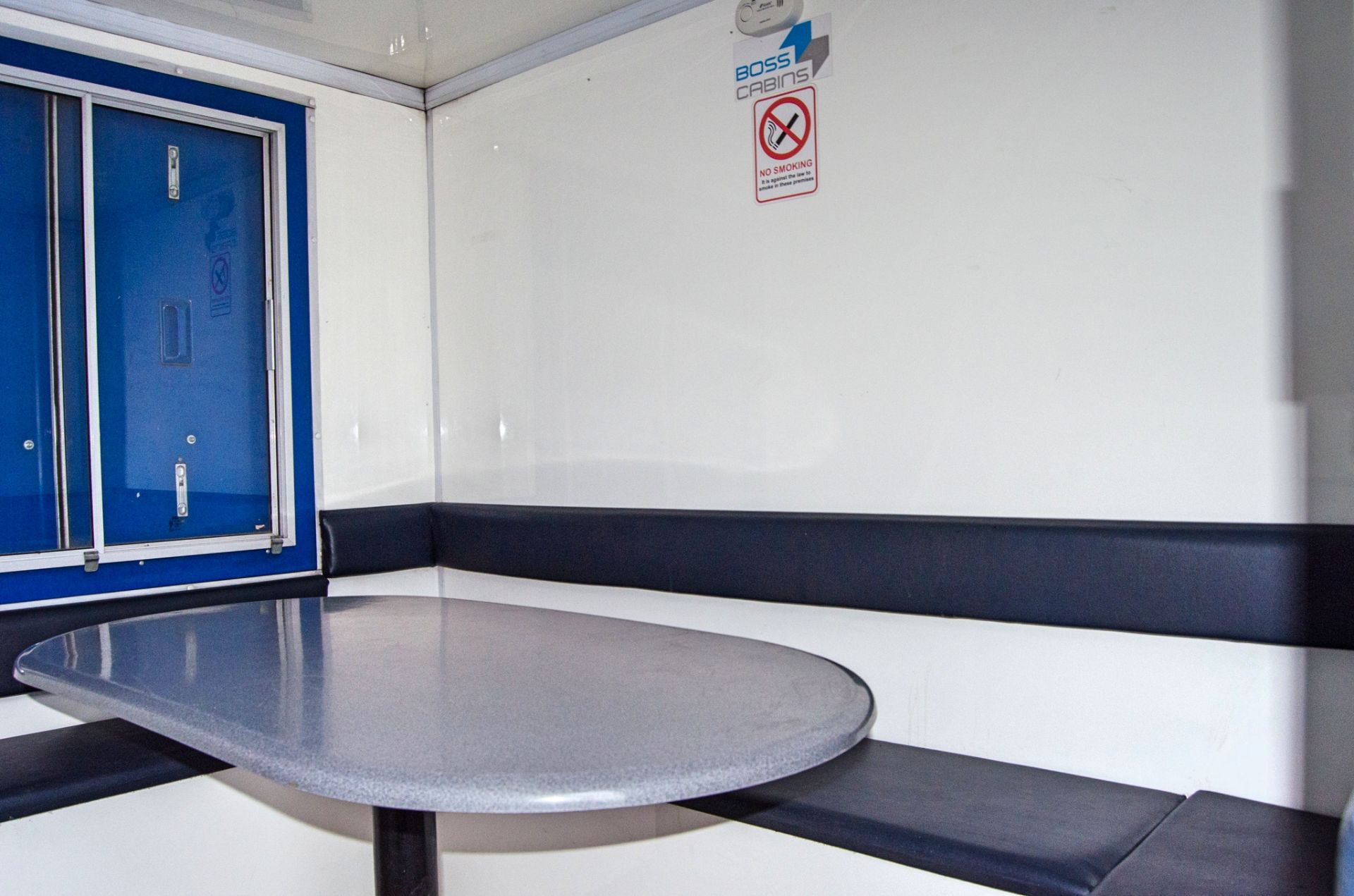 Boss Cabins 12 ft x 6 ft steel anti vandal mobile welfare site unit Comprising of: Canteen area, - Image 7 of 13