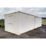 32 ft x 10 ft steel anti vandal office site unit A696712 ** Door missing **