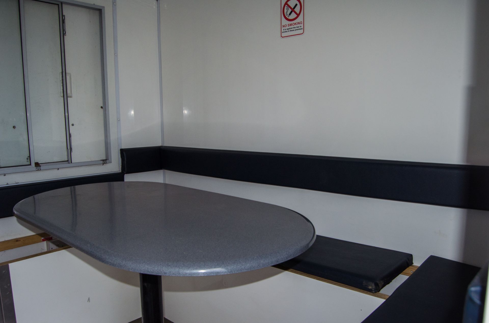Boss Cabins 12 ft x 6 ft steel anti vandal mobile welfare site unit Comprising of: Canteen area, - Image 7 of 11