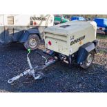 Doosan 7/20 diesel driven fast tow mobile air compressor Year: 2016 S/N: 124363 Recorded Hours: