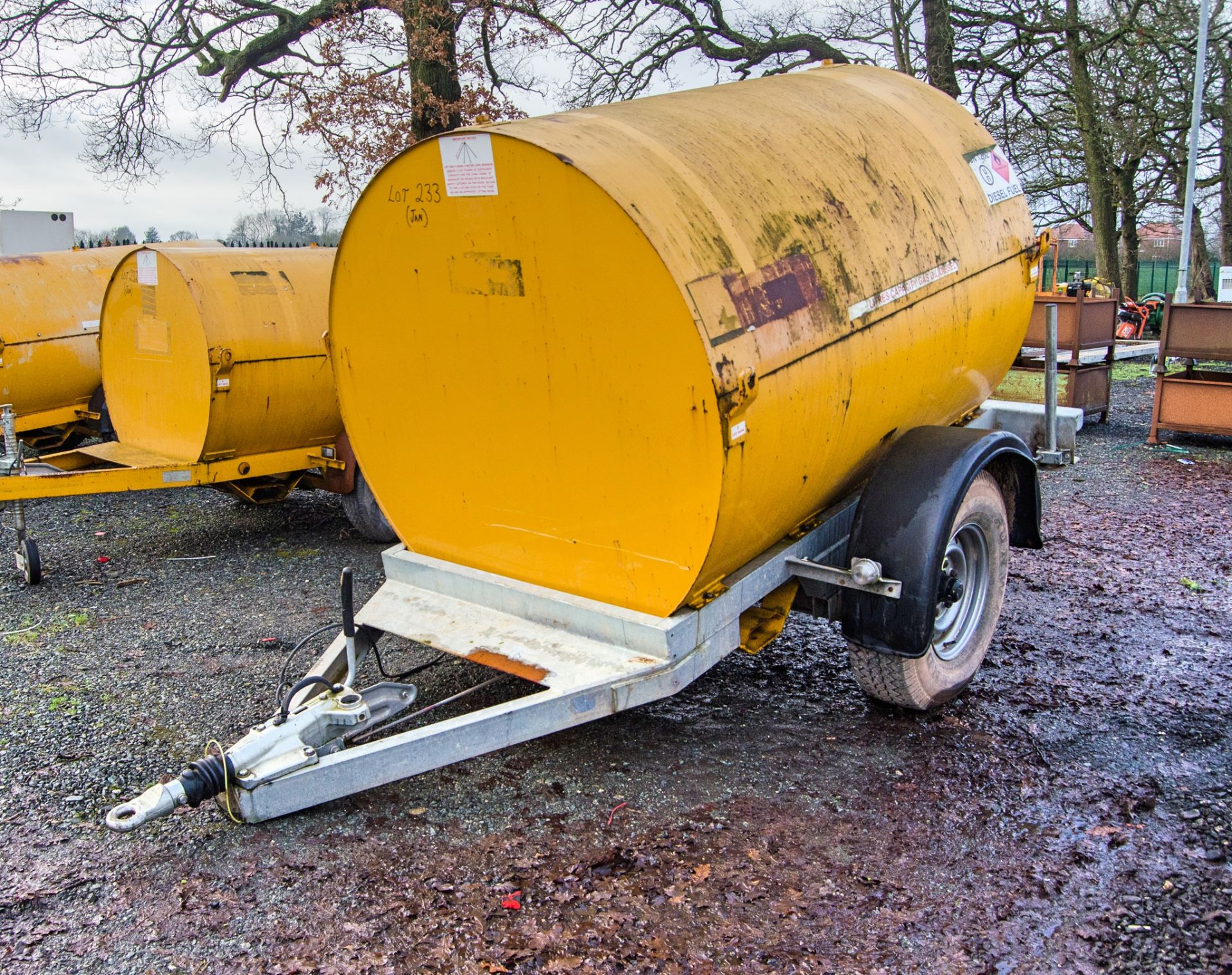 Trailer Engineering 2140 litre bunded fast tow fuel bowser c/w manual pump, delivery hose & nozzle