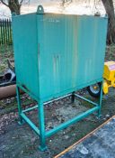 Steel fuel bowser c/w stand