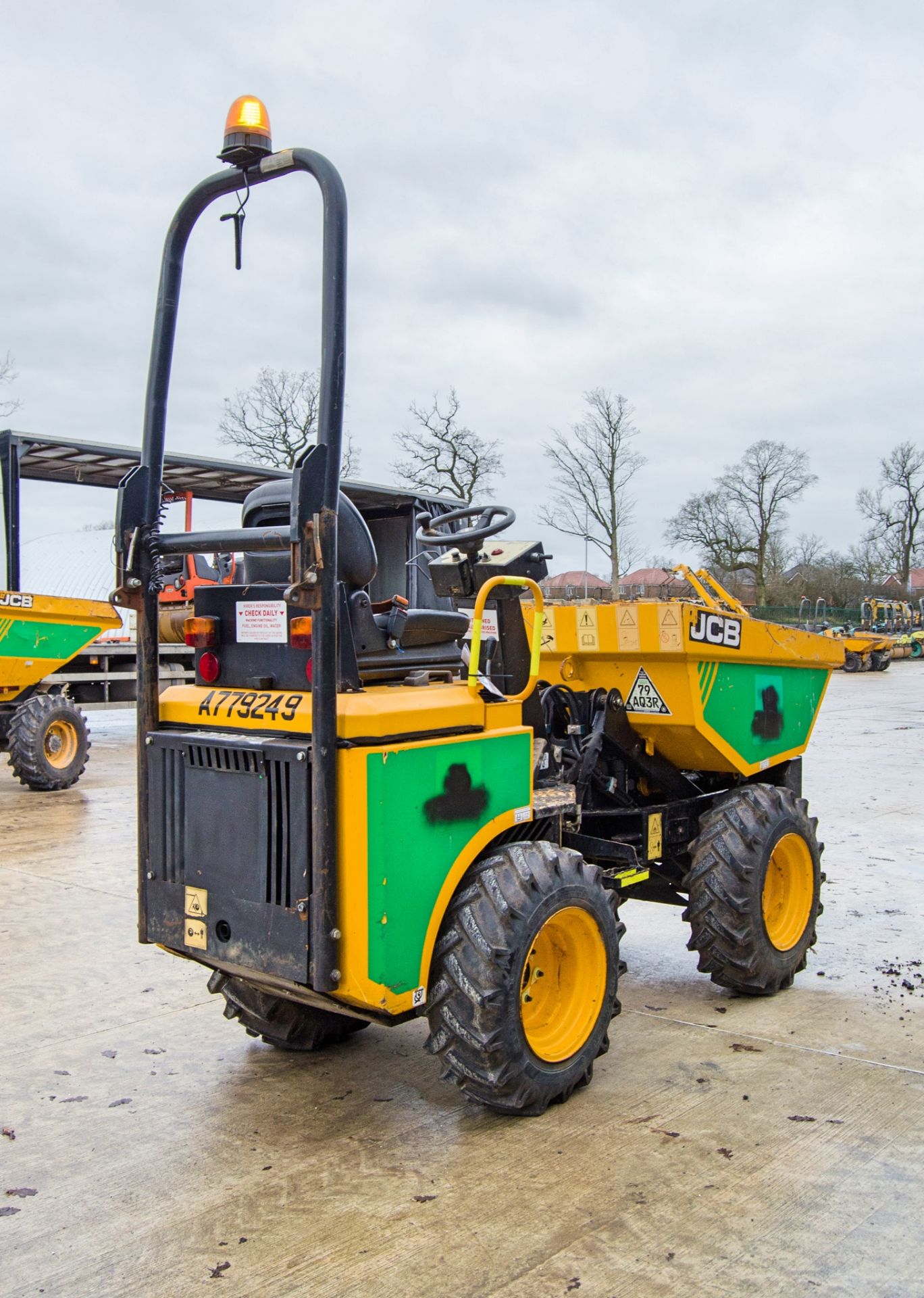 JCB 1THT 1 tonne hi-tip dumper Year: 2017 S/N: EHHRA3854 Recorded Hours: Not displayed (Clock blank) - Image 3 of 22