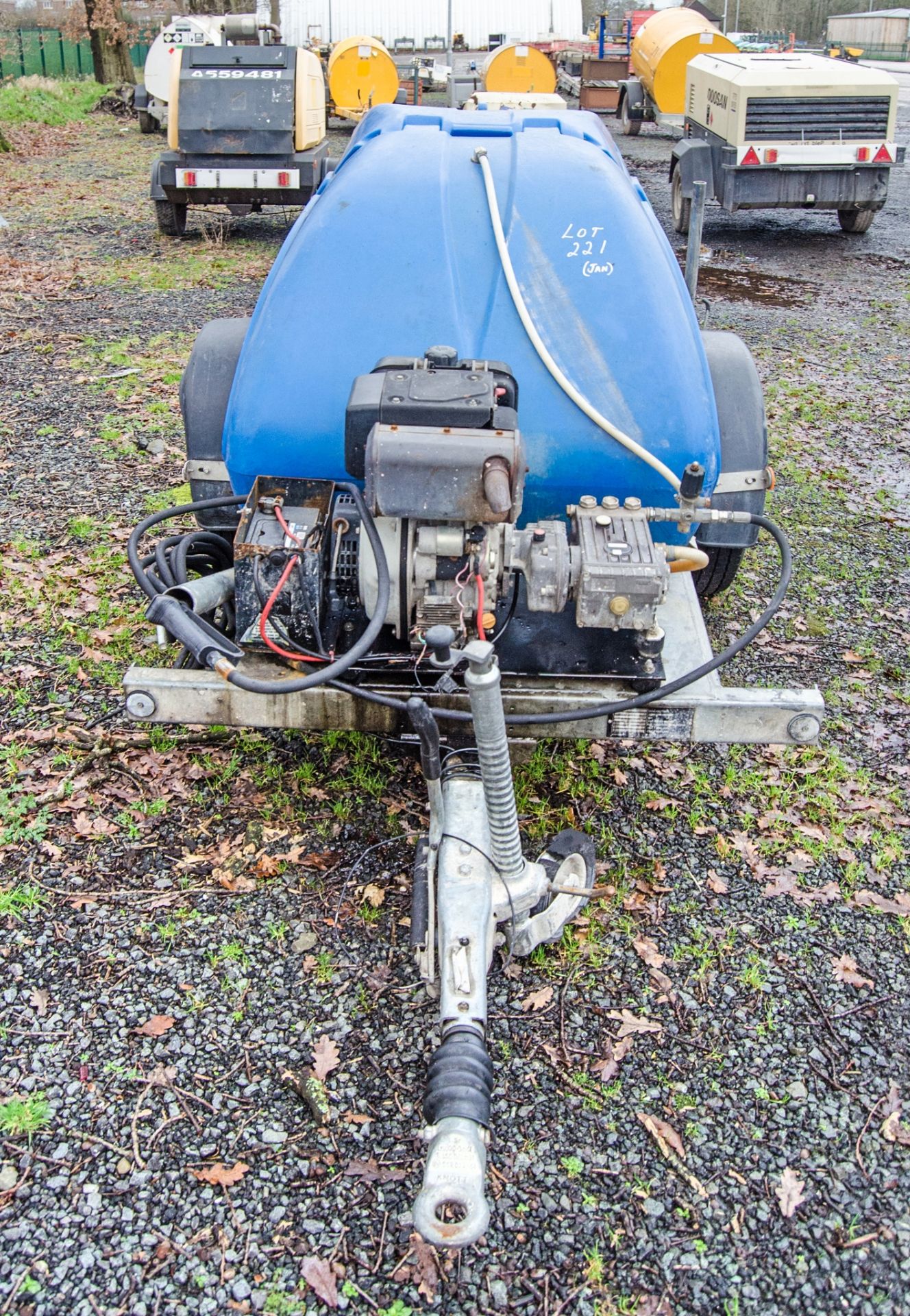 Western diesel driven fast tow mobile pressure washer bowser c/w lance A943595 - Image 3 of 5