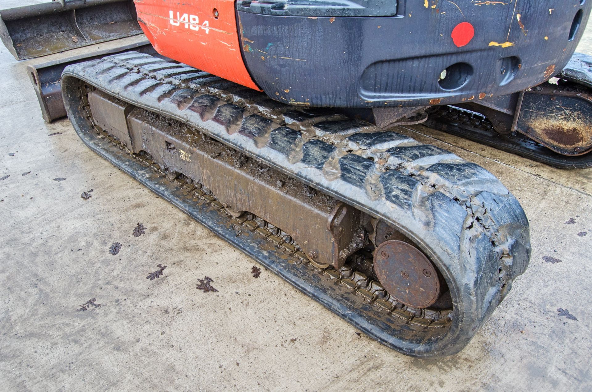 Kubota U48-4 4.8 tonne rubber tracked excavator Year: 2015 S/N: 52755 Recorded Hours: 3595 blade, - Image 9 of 25