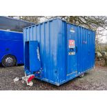 Boss Cabins 12 ft x 6 ft steel anti vandal mobile welfare site unit Comprising of: Canteen area,