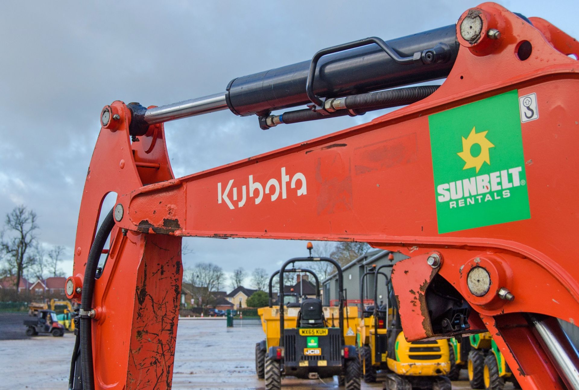 Kubota U27-4 2.7 tonne rubber tracked excavator Year: 2016 S/N: 58406 Recorded Hours: 2613 blade, - Image 16 of 24