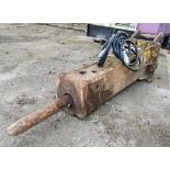 DKB OKB350 hydraulic breaker c/w headstock Pin diameter: 50mm Pin centres: 300mm Pin width: 210mm