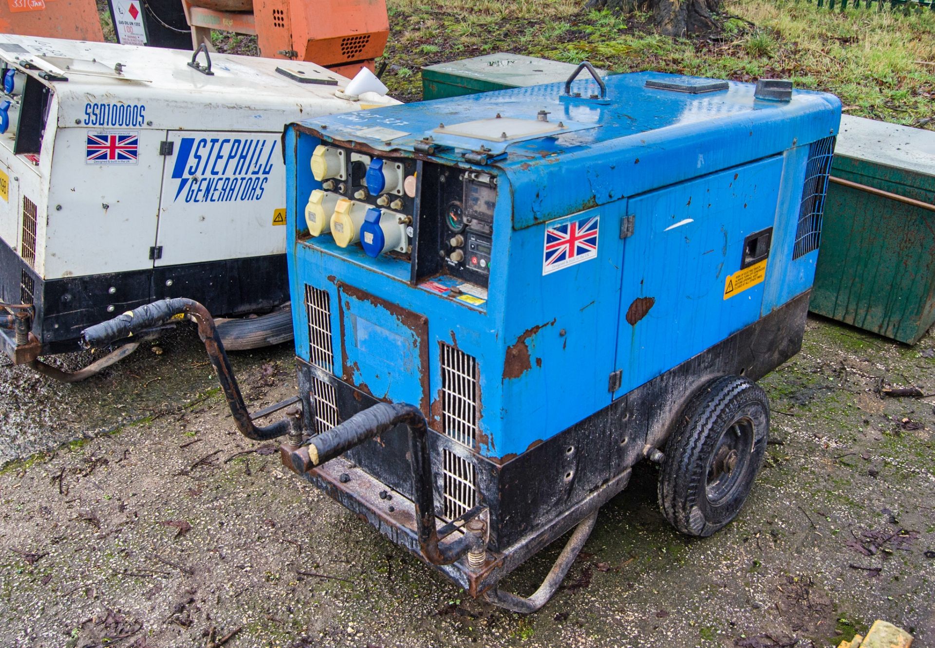 Stephill SSD1000 10 kva diesel driven generator S/N: 400704 Recorded Hours: 8147 GEN826