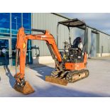 Hitachi Zaxis 19U 1.9 tonne rubber tracked mini excavator Year: 2017 S/N: P00031783 Recorded