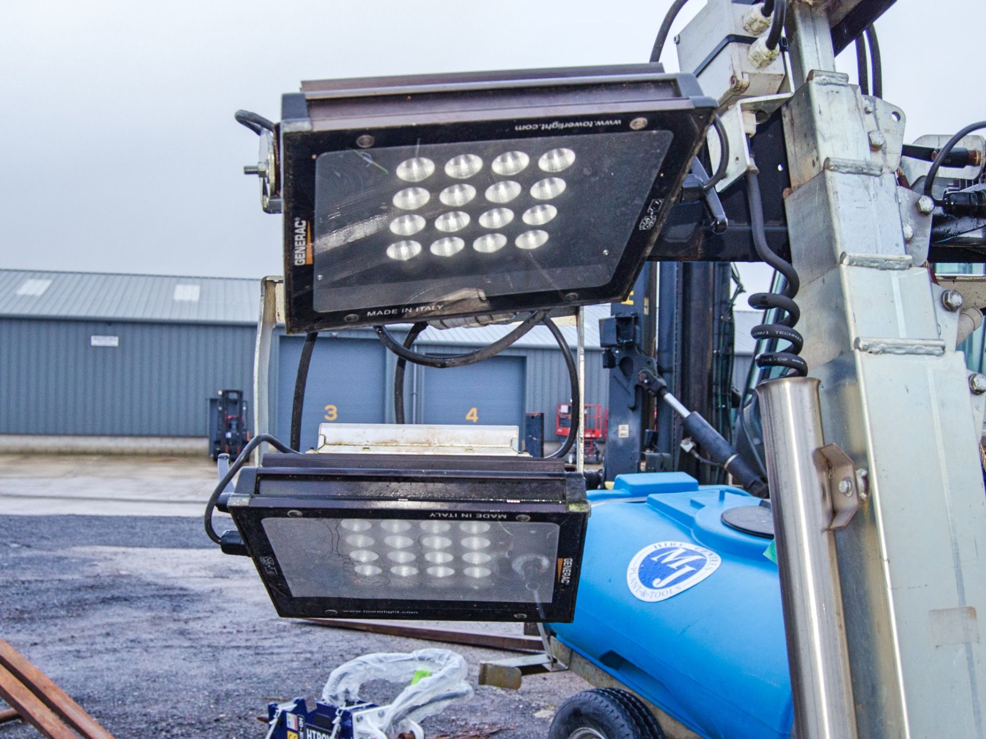 Generac MT-1 diesel driven 4 - LED head mobile lighting tower S/N: 7000955 Recorded Hours: 929 - Image 4 of 6