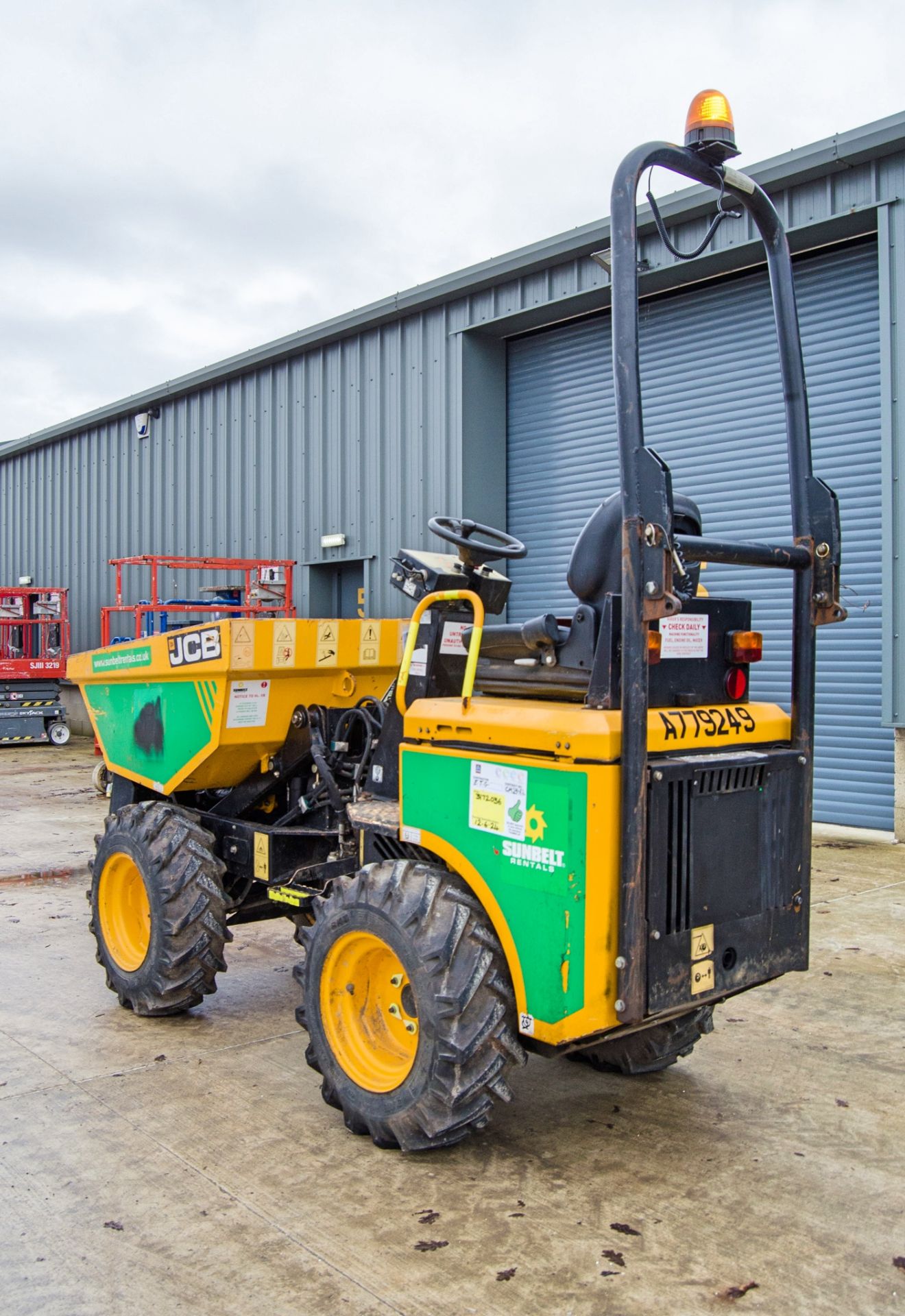 JCB 1THT 1 tonne hi-tip dumper Year: 2017 S/N: EHHRA3854 Recorded Hours: Not displayed (Clock blank) - Image 4 of 22