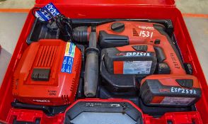 Hilti TE2-22 22v cordless SDS rotary hammer drill c/w 2 batteries, charger and carry case EXP2578