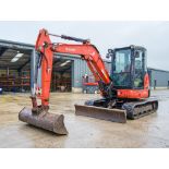 Kubota U48-4 4.8 tonne rubber tracked excavator Year: 2015 S/N: 52755 Recorded Hours: 3595 blade,