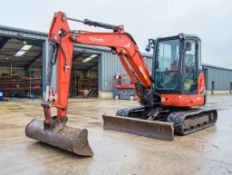 Kubota U48-4 4.8 tonne rubber tracked excavator Year: 2015 S/N: 52755 Recorded Hours: 3595 blade,