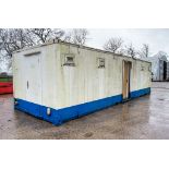 32 ft x 10 ft steel toilet/shower site unit Comprising of: Gents toilet (5 - cubicles, 5 -