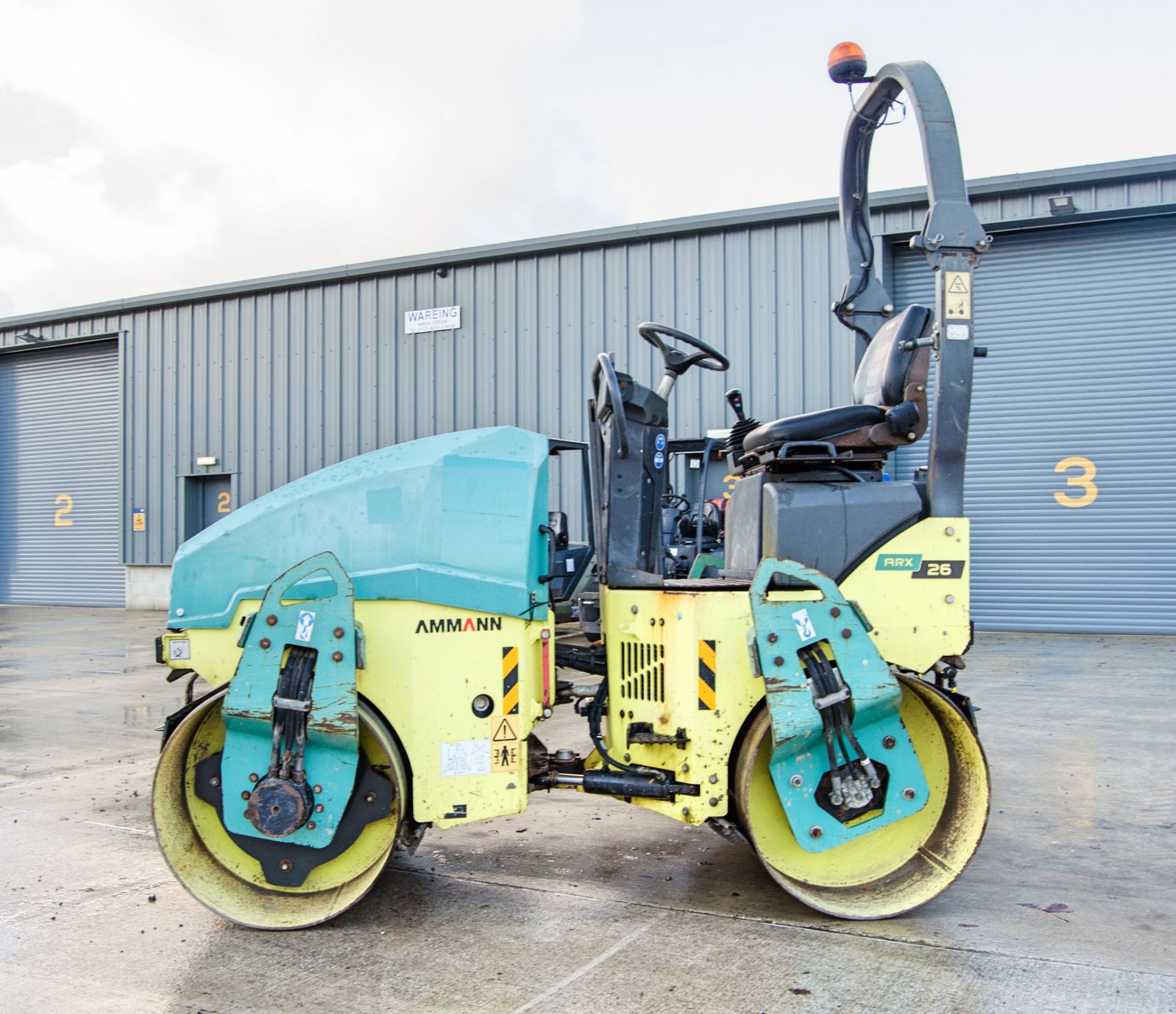 Ammann ARX26 double drum ride on roller Year: 2015 S/N: 6150216 Recorded Hours: 1125 2050 - Image 7 of 20