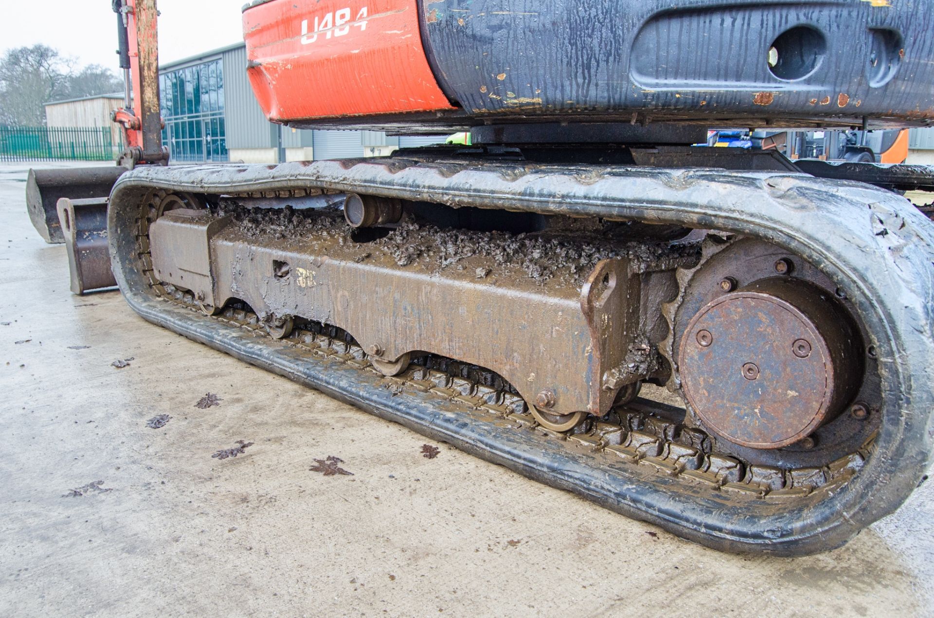 Kubota U48-4 4.8 tonne rubber tracked excavator Year: 2015 S/N: 52755 Recorded Hours: 3595 blade, - Image 10 of 25