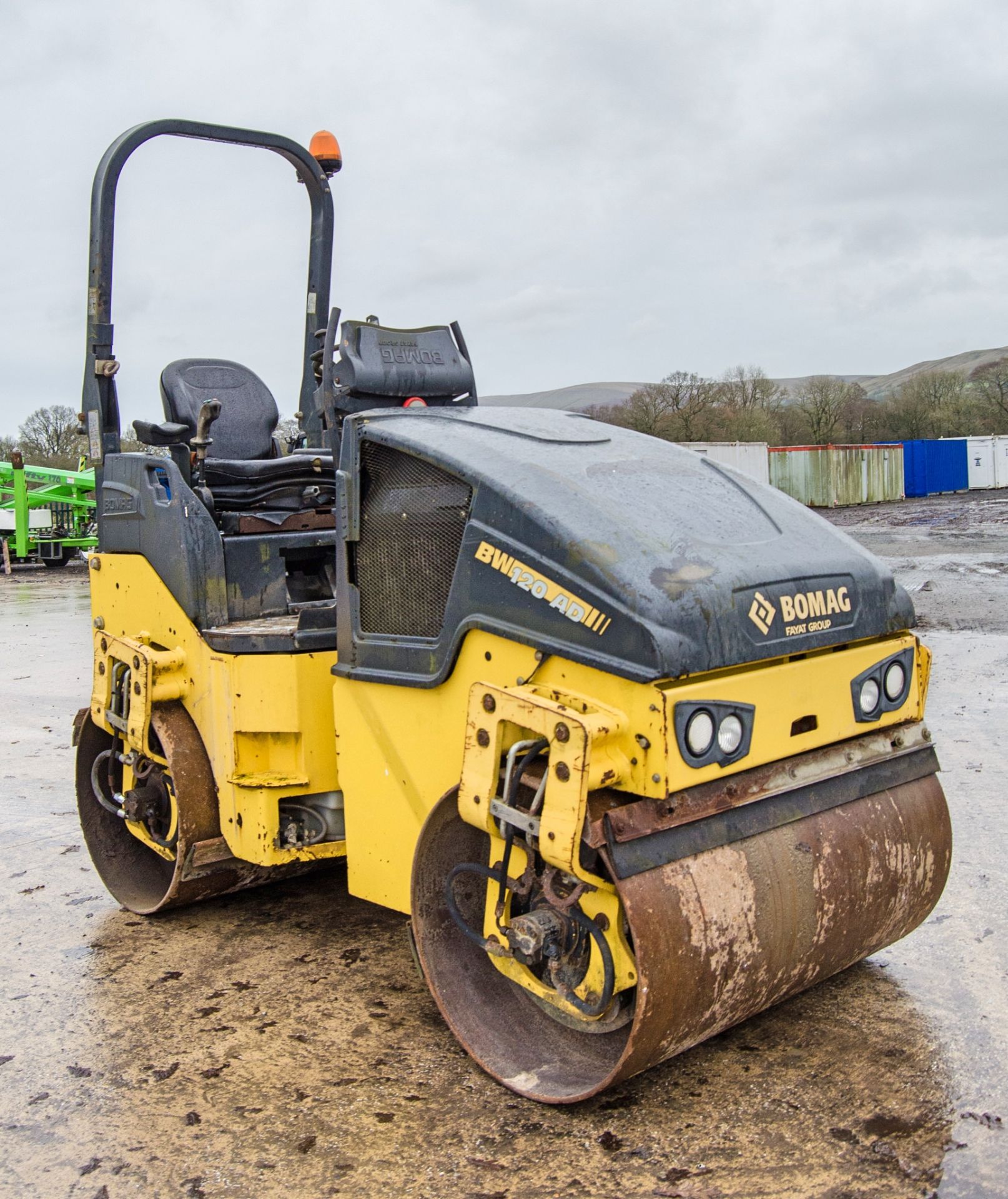 Bomag BW120 AD-5 double drum ride on roller Year: 2013 S/N: 21571 Recorded Hours: 1001 2069 ** - Image 2 of 22