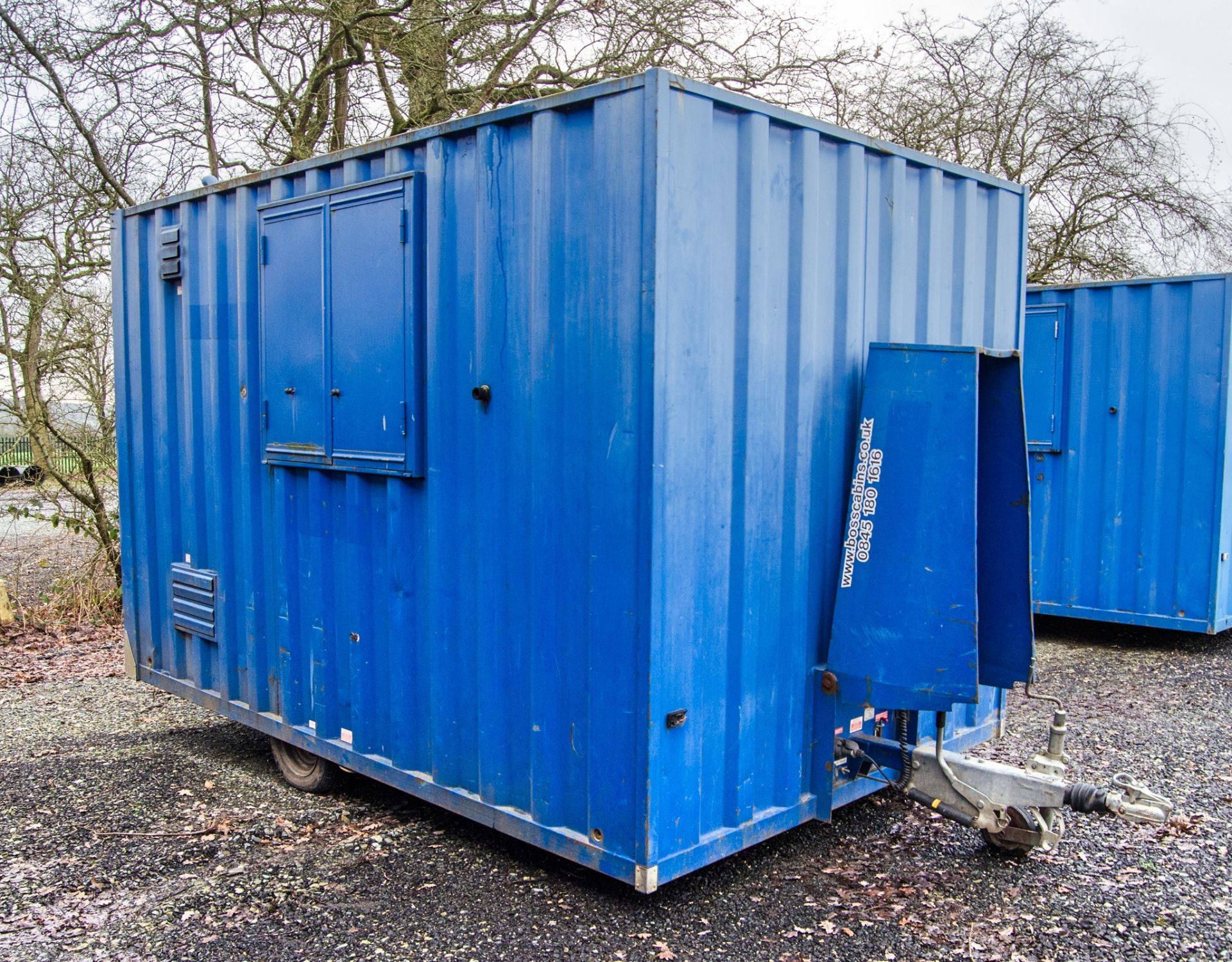 Boss Cabins 12 ft x 6 ft steel anti vandal mobile welfare site unit Comprising of: Canteen area, - Image 2 of 13