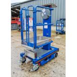 Power Towers Eco Lift 4.2 metre manual push around vertical mast access platform Year: 2015 S/N: