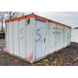 24 ft x 9 ft steel 3+2 toilet site unit Comprising of: Gent toilet (3-cubicles, 2-urinals & 2-sinks)