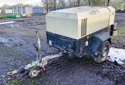 Doosan 7/41 diesel driven fast tow mobile air compressor Year: 2013 S/N: 431989 Recorded Hours: 1518