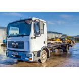 MAN 8.184 7.5 tonne beaver tail lorry Registration Number: SF07 TZC Date of Registration: 01/08/2007