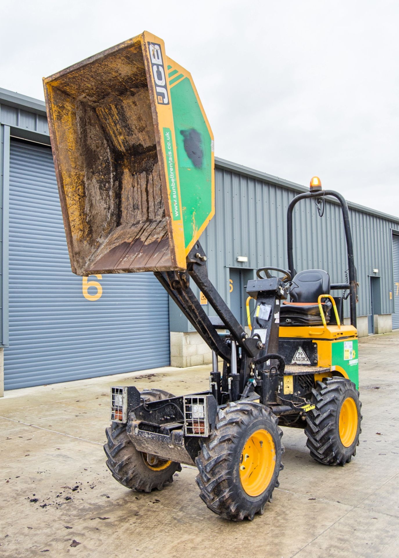 JCB 1THT 1 tonne hi-tip dumper Year: 2017 S/N: EHHRA3854 Recorded Hours: Not displayed (Clock blank) - Image 9 of 22