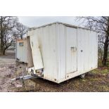 12 ft x 8 ft steel anti-vandal mobile welfare site unit Comprising of: Canteen area, toilet &