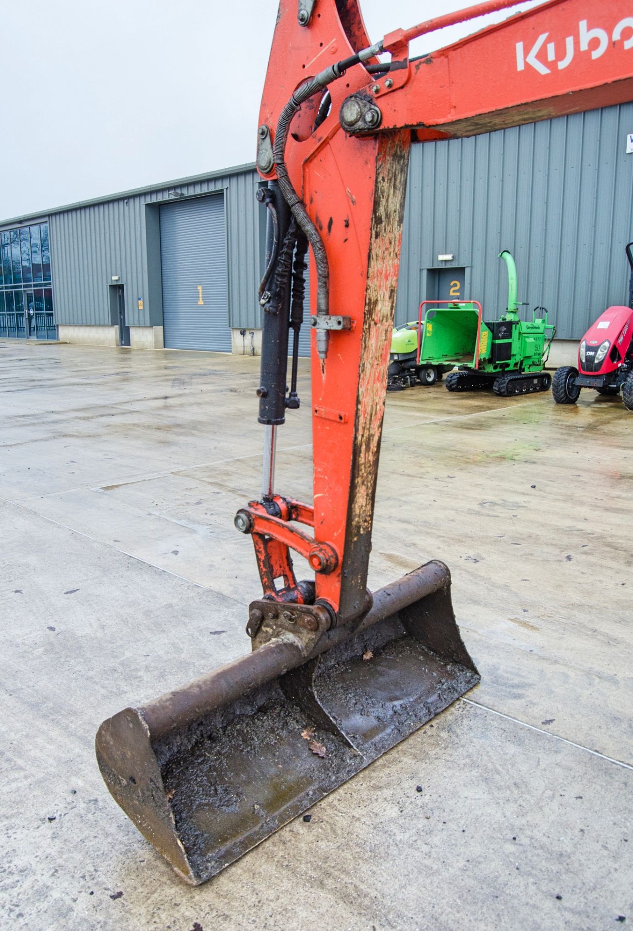 Kubota U48-4 4.8 tonne rubber tracked excavator Year: 2015 S/N: 52755 Recorded Hours: 3595 blade, - Image 14 of 25