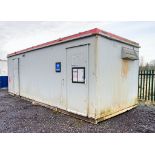 24ft x 9ft steel 4+1 toilet site unit Comprising of: Gents toilet (4 - cubicles, 3 - urinals & 3 -