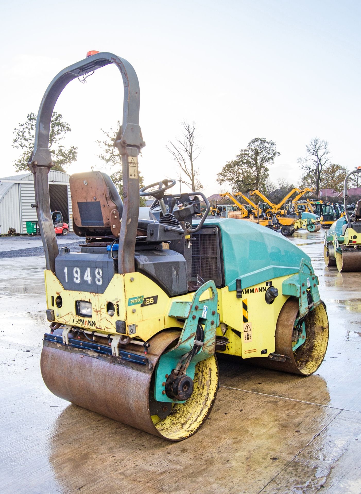 Ammann ARX26 double drum ride on roller Year: 2015 S/N: 6150026 Recorded Hours: 1351 1948 - Image 3 of 20