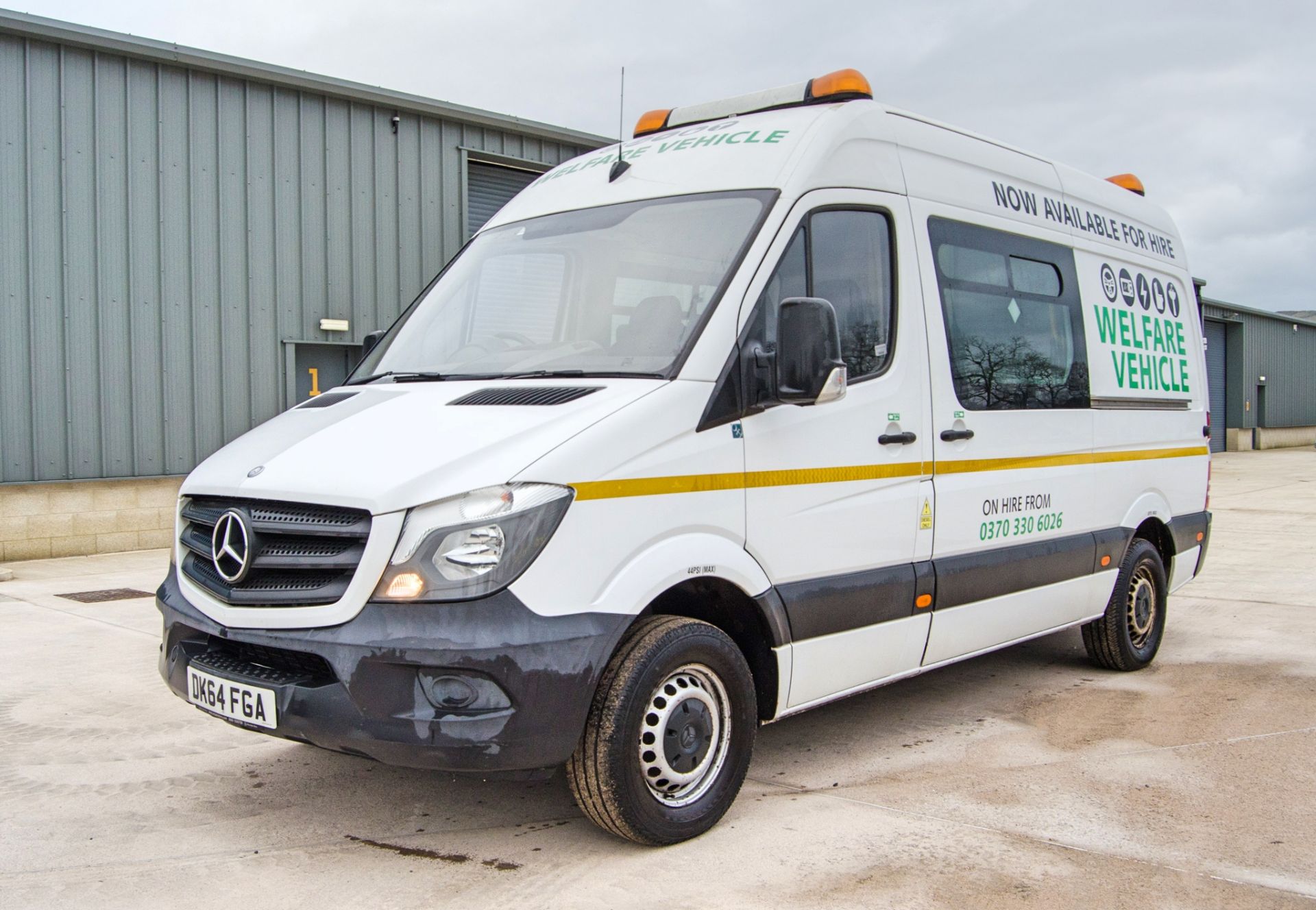 Mercedes Benz Sprinter 313 CDi 2143cc 6 speed manual welfare van Registration Number: DK64 FGA