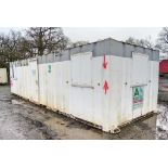 32ft x 10ft steel anti-vandal office site unit Comprising of: 2 offices A581009 ** No keys but