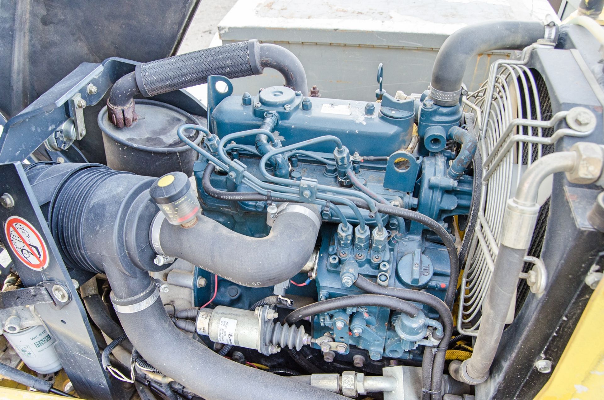 Bomag diesel driven double drum trench roller c/w remote control - Image 6 of 7