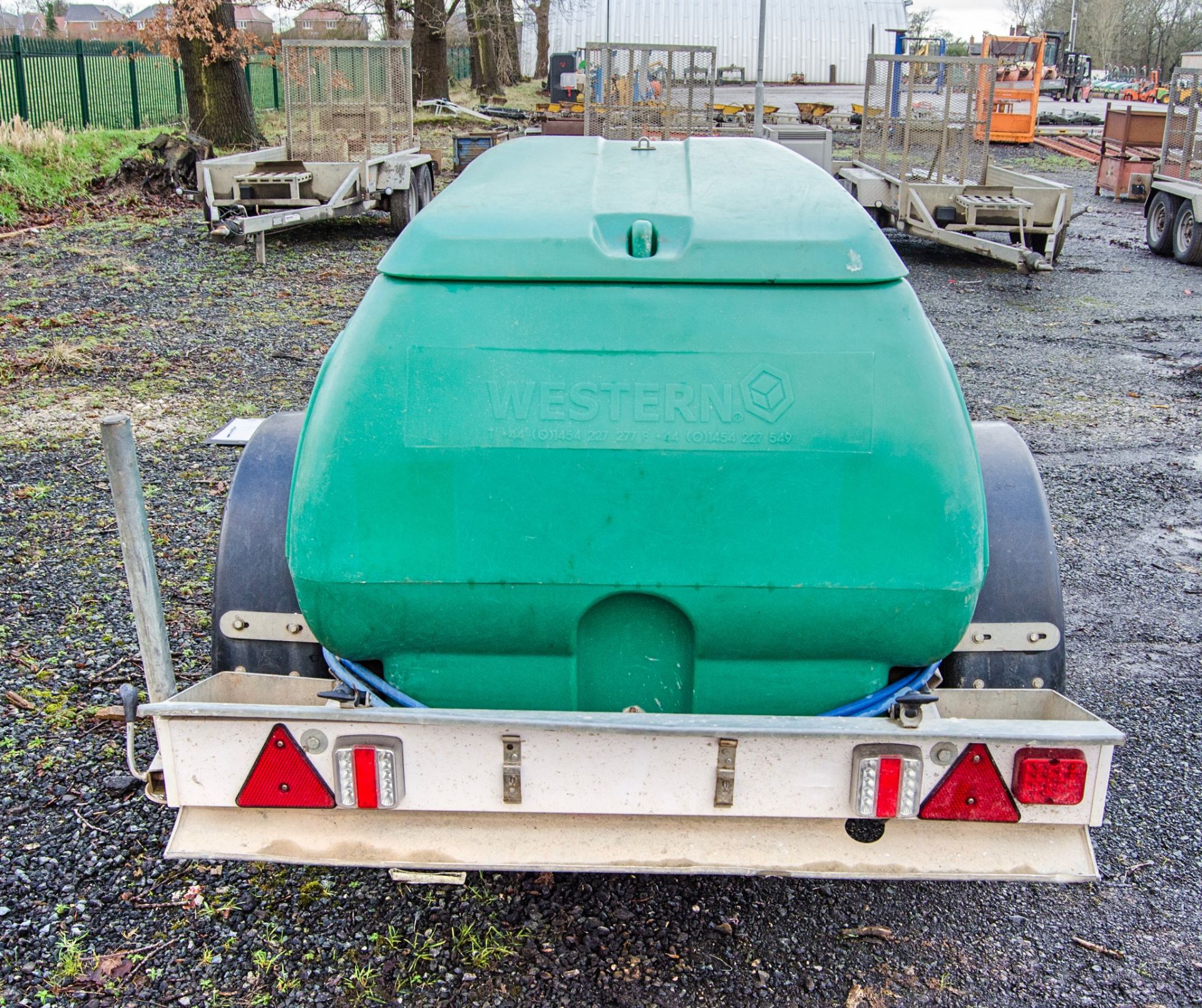 Western diesel driven fast tow pressure washer bowser c/w hose and lance A691433 - Image 6 of 7