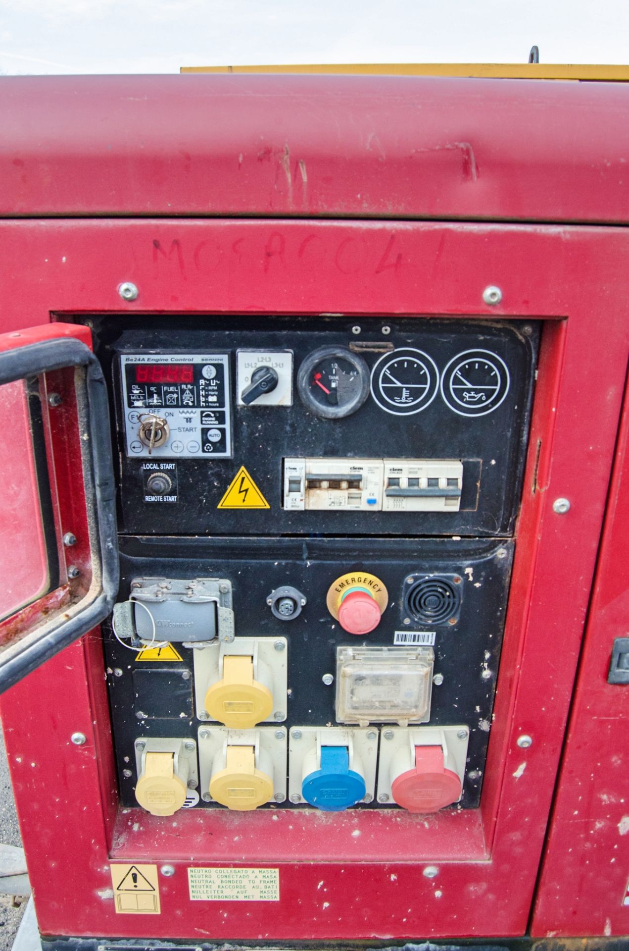 Mosa GE20 YSX 20 kva diesel driven fast tow generator Year: 2015 S/N: 44841 MOSA0041 - Image 5 of 7